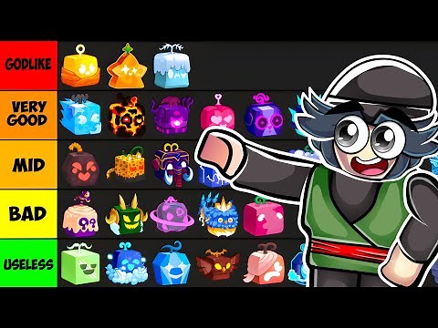 Best And Worst Fruits For Leveling Up On Blox Fruits! Tier List 2025