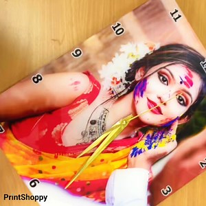 Add a personal touch to your wall with our Photo Wall Clock that tells your story. | PrintShoppy