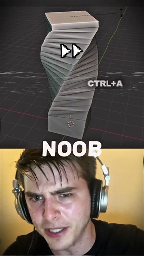 Blender Noob vs Pro | Twisted Column Tutorial 🔥
