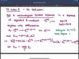 SS 3 - Spectral sequence definition