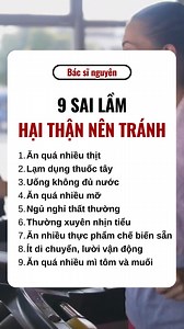 9 sai lầm hại thận nên tránh #bacsinguyen #bsnguyen | Bs Nguyên