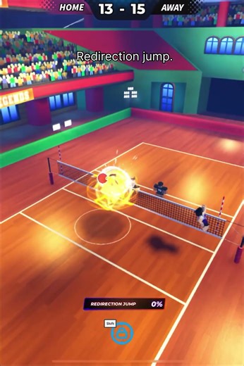 redirection jump is soo satisfying🤩 #volleyballlegends #volleyball #roblox #shorts