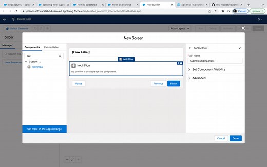 LWC Inside Flow With Custom Footer