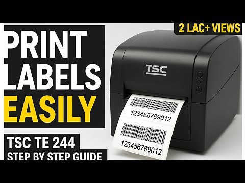 TSC Barcode Printer Label Printing Step by Step Guide | How to Print Labels on TSC Barcode Printer