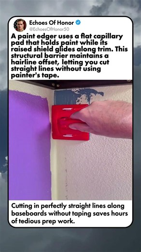 ACCURATE WALL EDGING WITH FLAT PAINT APPLICATORS
