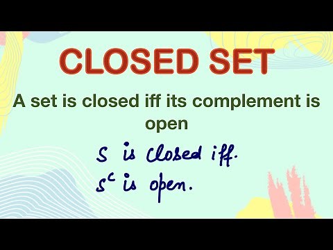 A set is closed iff complement is open | Real analysis | metric space | Basic Topology | Msc | Bsc