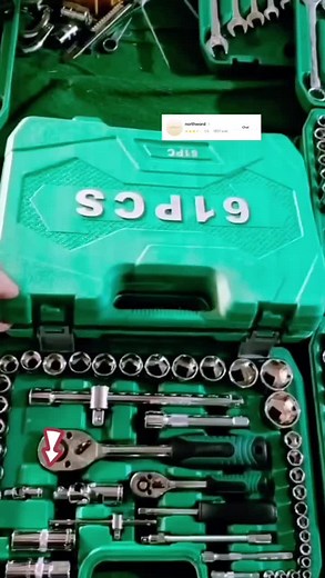 61-piece set of chrome vanadium steel steam engine repair kit set of steam maintenance machine repair toolbox wrench repair tool#tools #cartools #motorcycletools #61pcstool #fyp #onlineshopping#tiktokshopmalaysia #carsunshades #fypシ #foryoupage