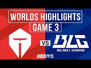 TES vs BLG Highlights Game 3 | Worlds 2025 Swiss Stage | Top Esports vs Bilibili Gaming