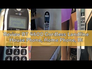 Review BT 4600 Cordless Landline House Phone, Home Phone, Big Buttons, Advanced Nuisance Call Blocke