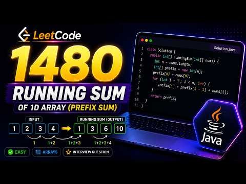 LeetCode 1480 – Running Sum of 1D Array (Prefix Sum)