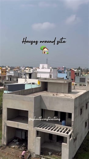 Houses near my SITE ✅ #redhills #home #construction #chennai #engineering #architecture 🏡