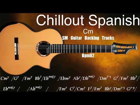 Chillout Spanish guitar backing Track With Chords (Cm)
