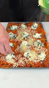 37K views · 114 reactions | Sheet Pan Lasagna  This video was produced by Network Media and Robyn Q | Rick Lax | Facebook