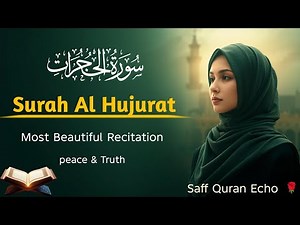Surah Al-Hujurat Complete | Most Beautiful Quran Recitation 🌹