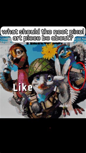 I made pixel art of the Minecraft Valiant movie.