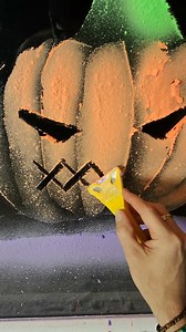 171K views · 1.6K reactions | A pumpkin made from COLOURED snow spray!  Who else wants coloured snow spray to make their Halloween decorations with?  (@snowwindows) #halloween #snowspray #halloweendecorations #halloweendecor #snowsprayart #artist | Snow Windows | Facebook