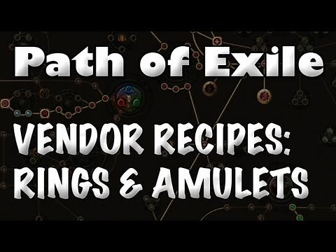 Path of Exile: Jewelry Vendor Recipe [Resistance Rings & Onyx Amulets]