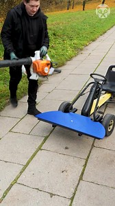 DIY Leaf Blower & Go-Kart Combination! | Crafty Panda