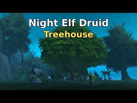 Night Elf Druid Tree House - World of Warcraft Housing Build