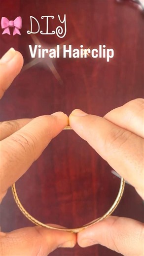DIY Viral Hairclip ✨😱 #diy #hairclip #viral #trending