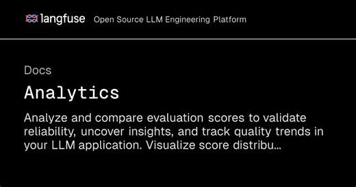 Analytics - Langfuse