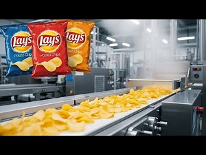 "How Lay’s Chips Are Made in Factory | Realistic Chips Manufacturing Process Step by Step"
