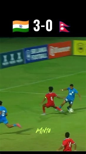 India 🇮🇳 3 - 0🇳🇵Nepal u17🔥🔥🔥#football #india #shorts