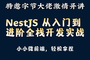 NestJs从入门到进阶全栈开发实战
