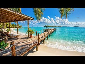 Relaxing Island Escape 🌴 Ocean Waves, Birdsong & Tropical Peace for Calm Focus and Rest