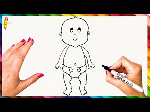 How To Draw A Baby Step By Step 👶 Easy Baby Drawing
