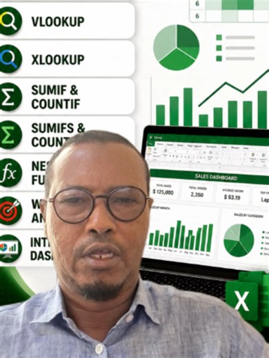 Lesson 18 Data analysis #somalitiktok #FYP #dataanlyst #learnexcel #viral #viraltiktok #excel
