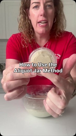 Kate | Sourdough Recipes for Beginners on Instagram: "If you struggle with knowing when bulk fermentation is done, try the aliquot jar method! When used correctly, you'll know whether you've given your sourdough enough time to ferment, or whether it needs a little more before it's ready for shaping. All you need to get started is a small container that will fit 20g to 30g of dough inside and allow it to expand until it's doubled. #sourdough #sourdoughtips #sourdoughbaking #sourdoughforbeginners"