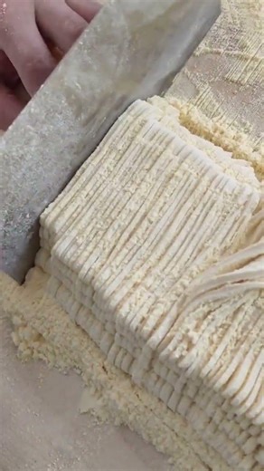 making homemade noodles means rolling them and cutting them into thin slices