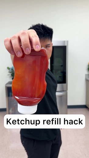Ketchup bottle hack that will make using it easier! | Paul Vu