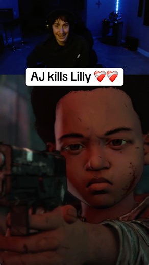 Reacting to Aj killing Lilly in The Walking Dead Game season 4 #telltalegames #twd #viral #shorts