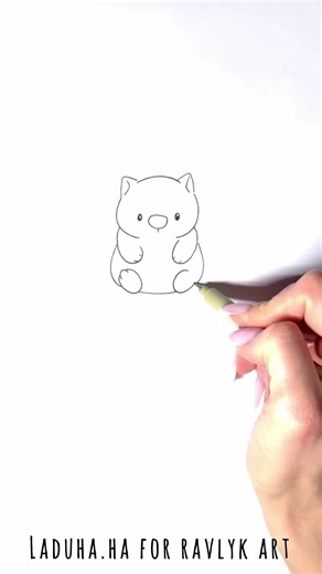 🖍️ Adorable Wombat Sketch 🌿 Step by Step Animal Drawing ⭐ #shorts #drawing #RavlykArt