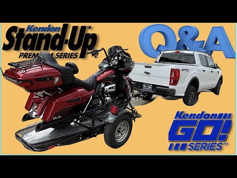 Loading a Kendon Stand Up Motorcycle Trailer and Q&A