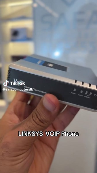 ‏LINKSYS PAP2T VOIP Phone Adapter