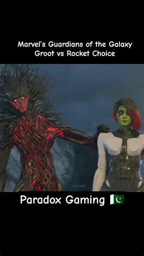 Marvel’s Guardians of the Galaxy Groot vs Rocket Choice