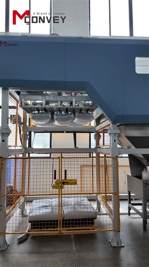 15 Tons/Hour! 99.95% Bag Emptying Rate! And It Automatically Collects Pallets Too?! #depalletizing