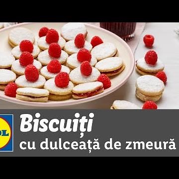 Biscuiti cu dulceata de zmeura • reteta Bucataria Lidl