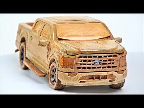 How to make wooden Ford F150 Raptor Pickup Truck - ASMR Woodworking, DIY Car Model