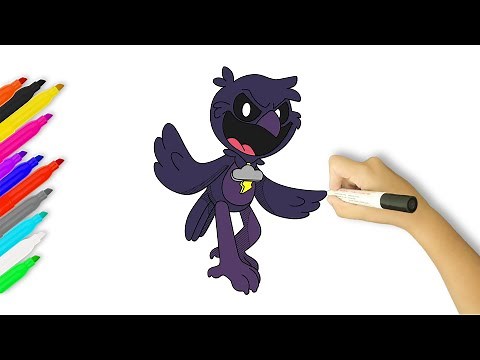 How to Draw Poe | Nightmare Critters | Poppy Playtime