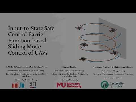 Input-to-State Safe Control Barrier Function-based Sliding Mode Control of Unmanned Aerial Vehicles