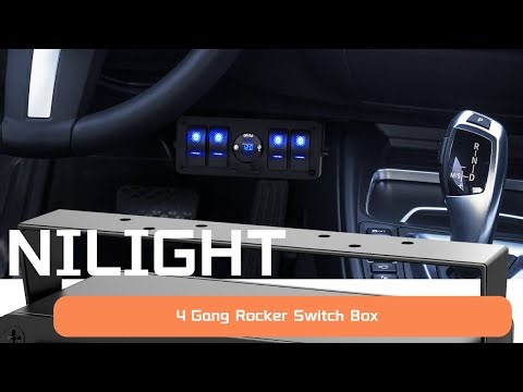 🔧 How to Wire Lights with Nilight 4 Gang Rocker Switch Panel | Step-by-Step Wiring Guide