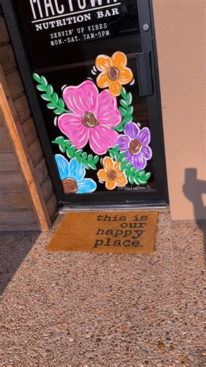 Window Painting by Texas Artist