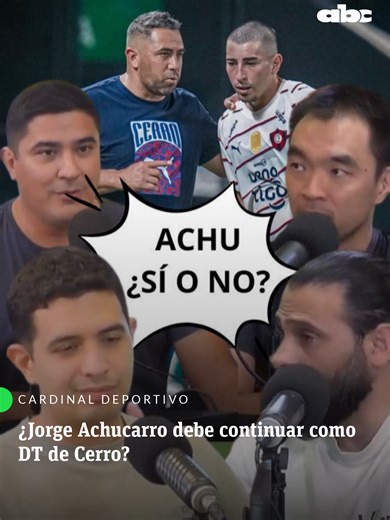 #CardinalDeportivo | ¿ACHU SÍ O NO? 🔵🔴 👎 Dani Chung: NO 👍 Ariel Marecos: SÍ 👍 Maxi Biancucchi: SÍ 👍 Juanma Figueredo: SÍ ¿Quién te convence más en su argumento? 🤔 #ABCDeportes #ElJuegoQueSentimos #730AM