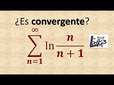 Serie convergente o divergente con logaritmo natural | Serie telescópica | La Prof Lina M3
