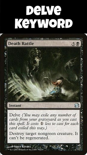 Tutoring Time Short: How The MTG Keyword "Delve" Works #MagicTheGathering #mtg #cardgame