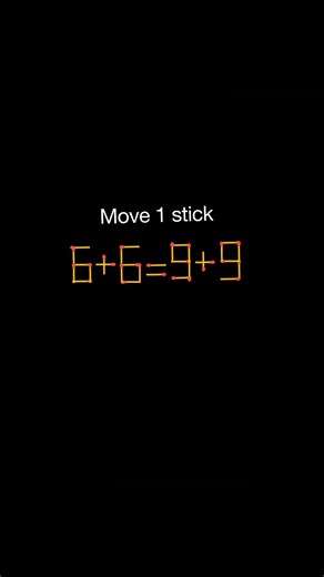 226K views · 172 reactions | Move 1 matchstick to make equation true | math riddles | math puzzle | Brain test #matchstick #mathpuzzle #braintest #reels | Math Puzzle | Facebook